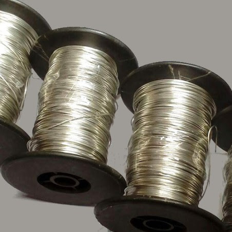 سیم قلع اندود بدون روکش